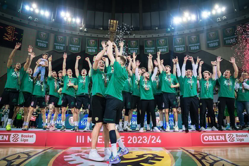 Mecz Śląsk Wrocław - Spójnia Stargard w Hali Stulecia 4 czerwca