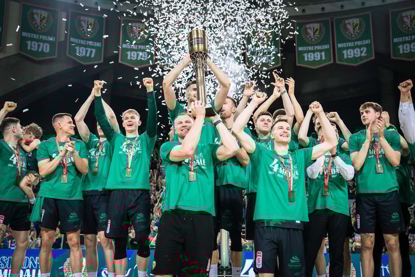 Mecz Śląsk Wrocław - Spójnia Stargard w Hali Stulecia 4 czerwca
