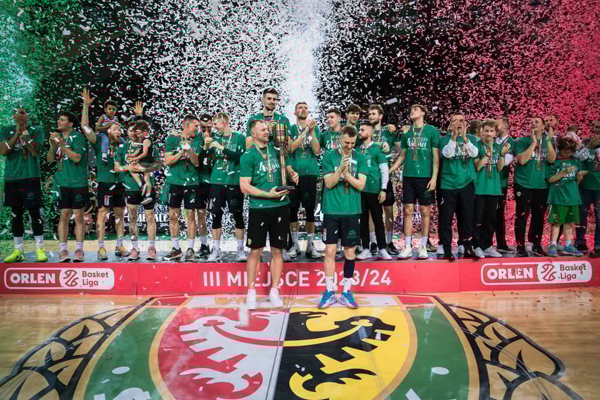 Mecz Śląsk Wrocław - Spójnia Stargard w Hali Stulecia 4 czerwca