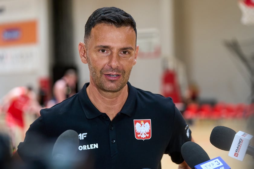 Pierwszy na obozie we Wrocławiu trening kadry z udziałem J. Sochana, 17 czerwca 2024