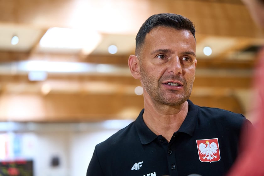 Pierwszy na obozie we Wrocławiu trening kadry z udziałem J. Sochana, 17 czerwca 2024