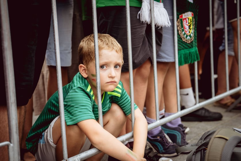 Oficjalna prezentacja pierwszego zespołu Śląska Wrocław. Plac Wolności we Wrocławiu