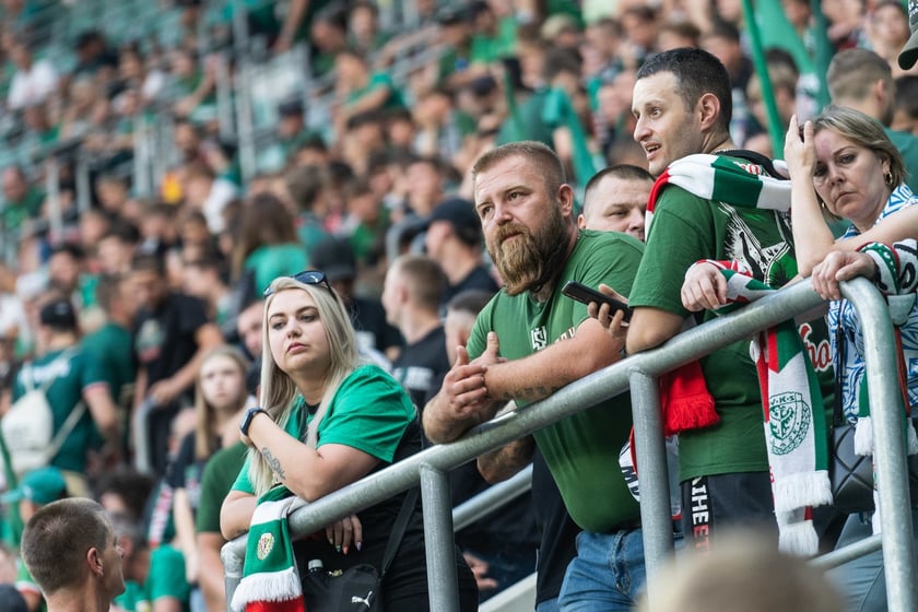 Kibice na meczu Śląska z Rygą / 1 sierpnia 2024 / Tarczyński Arena