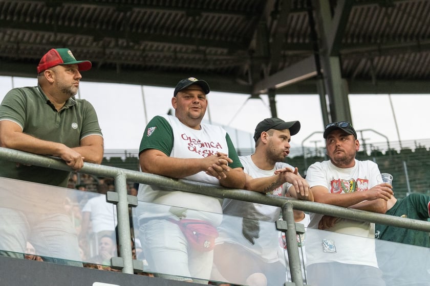 Kibice na meczu Śląska z Rygą / 1 sierpnia 2024 / Tarczyński Arena