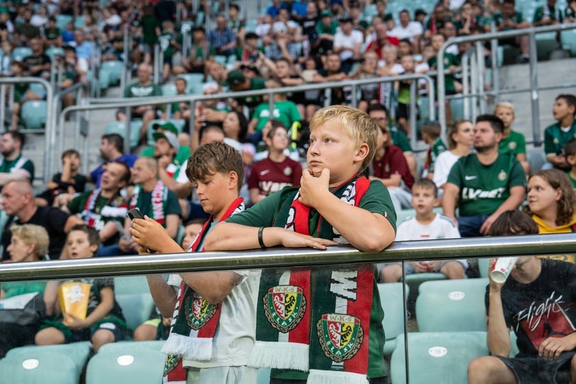 Kibice na meczu Śląska z Rygą / 1 sierpnia 2024 / Tarczyński Arena