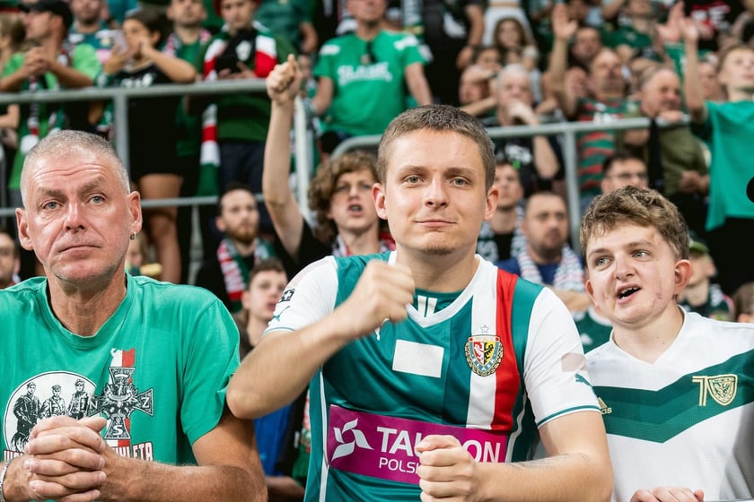 Kibice na meczu Śląska z Rygą / 1 sierpnia 2024 / Tarczyński Arena