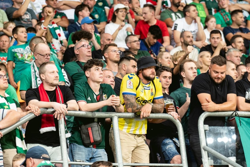 Kibice na meczu Śląska z Rygą / 1 sierpnia 2024 / Tarczyński Arena