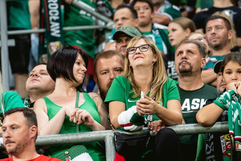 Kibice na meczu Śląska z Rygą / 1 sierpnia 2024 / Tarczyński Arena