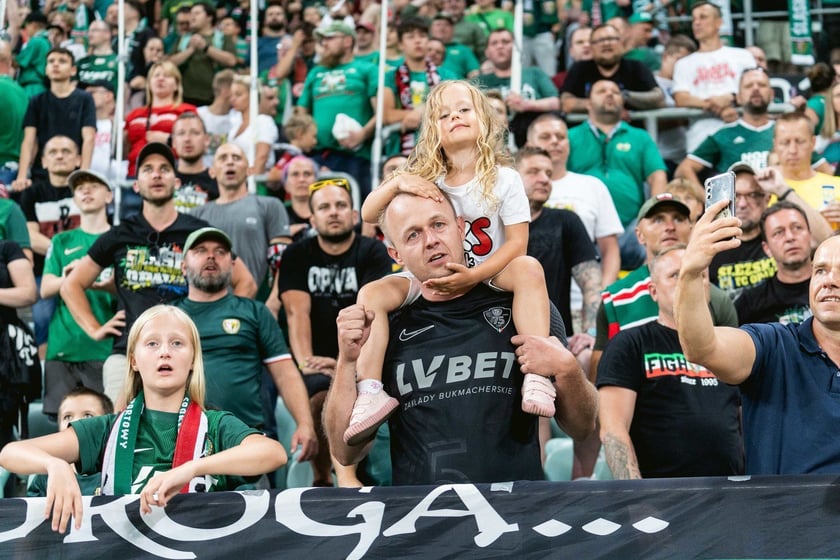 Kibice na meczu Śląska z Rygą / 1 sierpnia 2024 / Tarczyński Arena
