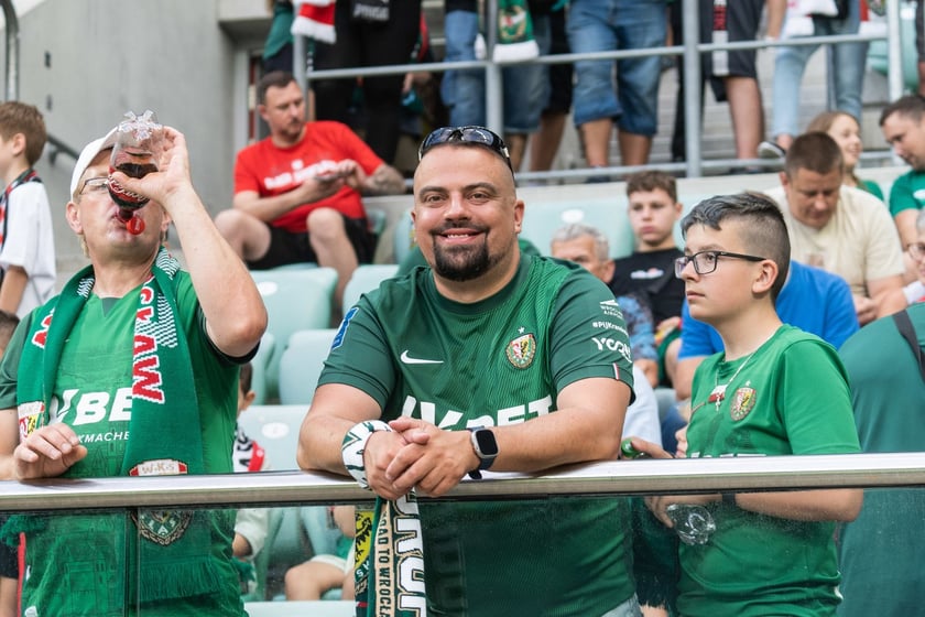 Kibice na meczu Śląska z Rygą / 1 sierpnia 2024 / Tarczyński Arena