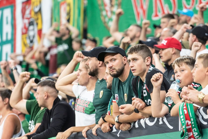 Kibice na meczu Śląska z Rygą / 1 sierpnia 2024 / Tarczyński Arena