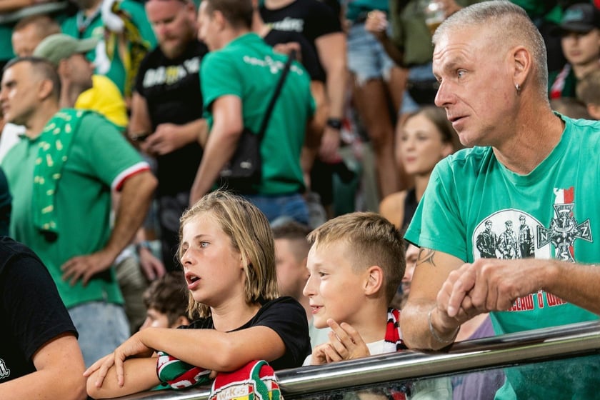 Kibice na meczu Śląska z Rygą / 1 sierpnia 2024 / Tarczyński Arena