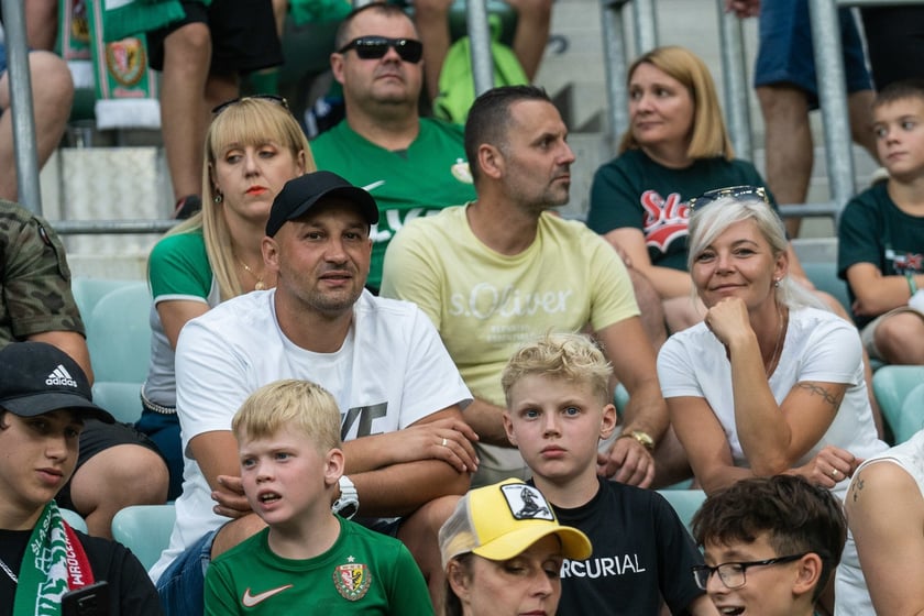 Kibice na meczu Śląska z Rygą / 1 sierpnia 2024 / Tarczyński Arena