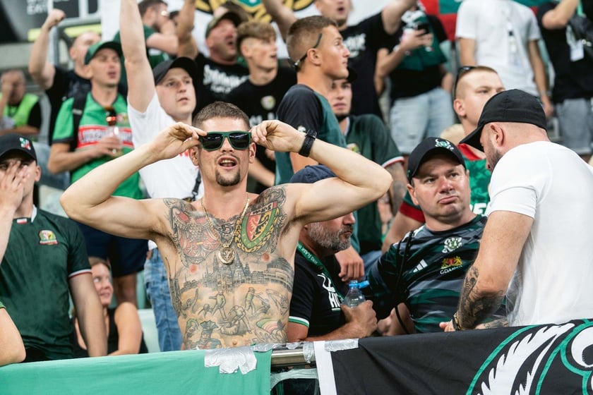 Kibice na meczu Śląska z Rygą / 1 sierpnia 2024 / Tarczyński Arena