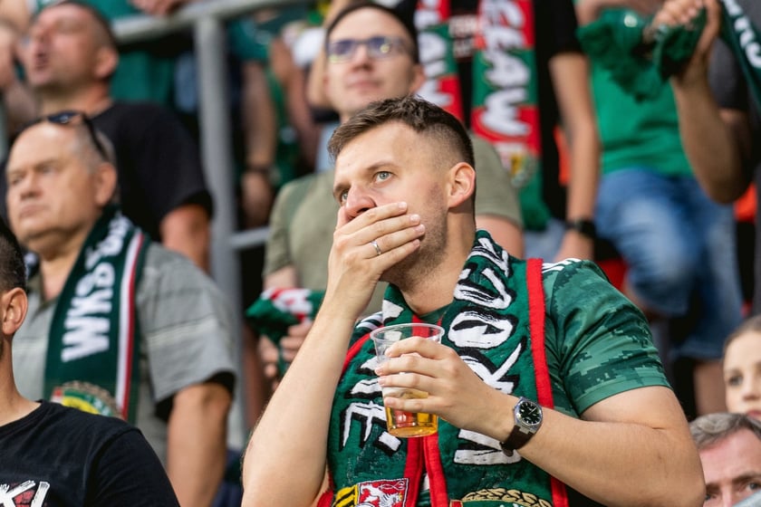 Kibice na meczu Śląska z Rygą / 1 sierpnia 2024 / Tarczyński Arena