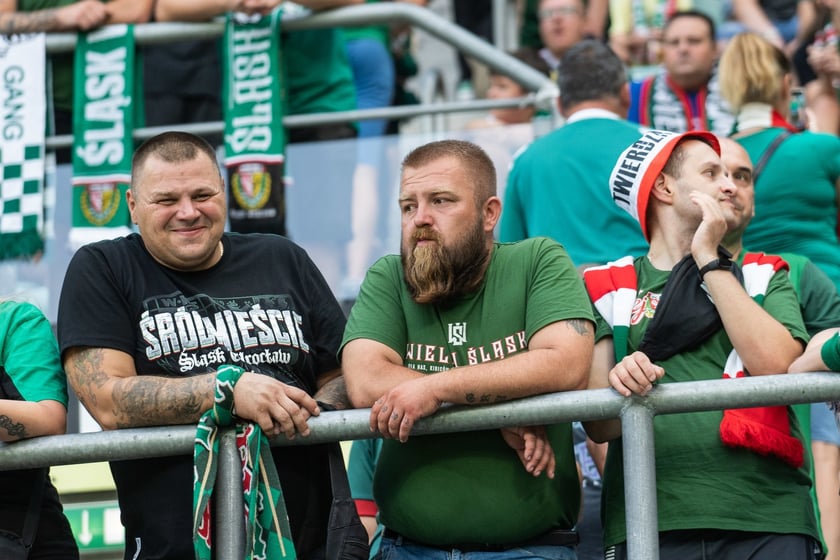 Kibice na meczu Śląska z Rygą / 1 sierpnia 2024 / Tarczyński Arena