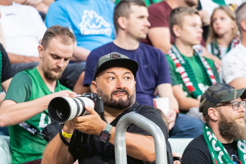 Kibice na meczu Śląska z Rygą / 1 sierpnia 2024 / Tarczyński Arena