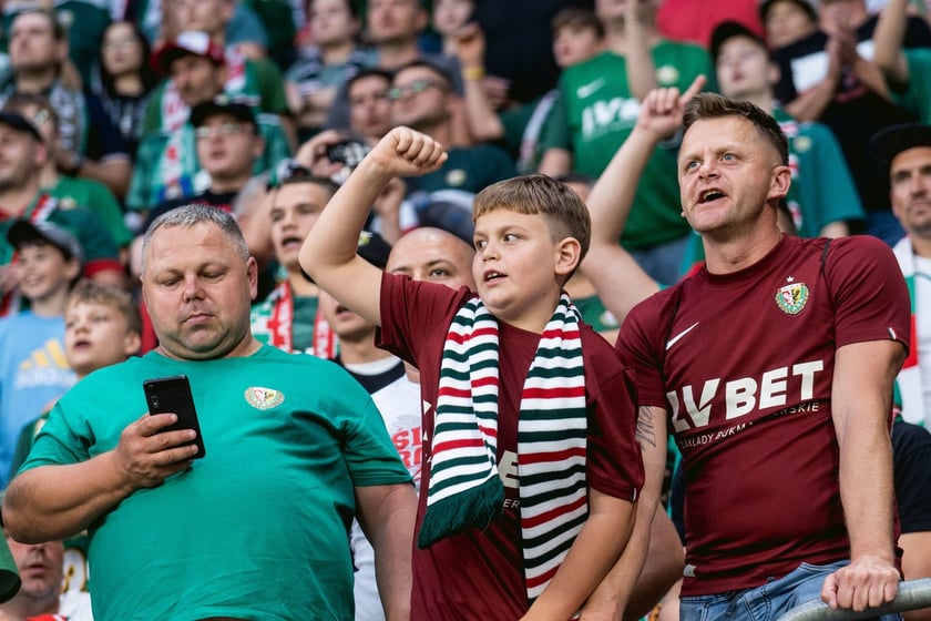 Kibice na meczu Śląska z Rygą / 1 sierpnia 2024 / Tarczyński Arena