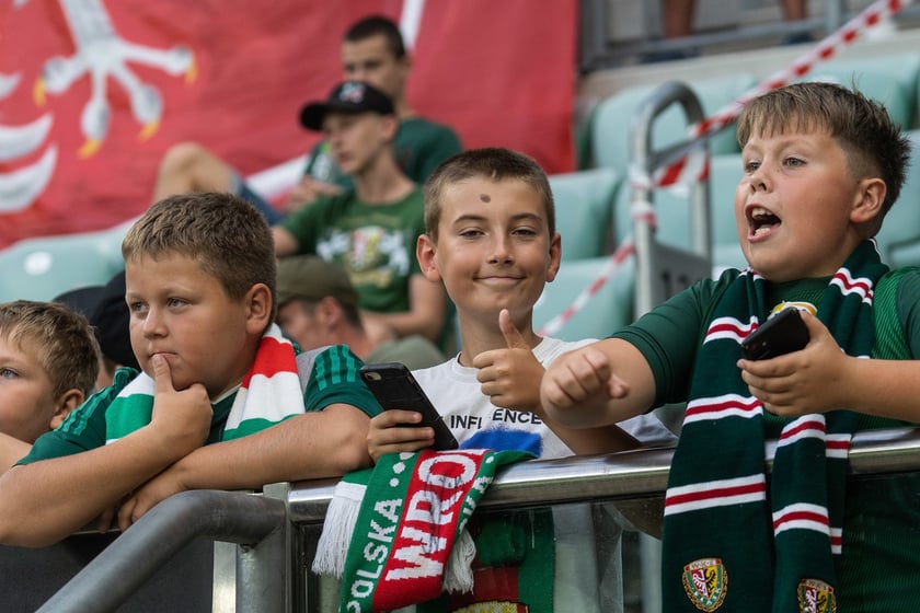 Kibice na meczu Śląska z Rygą / 1 sierpnia 2024 / Tarczyński Arena