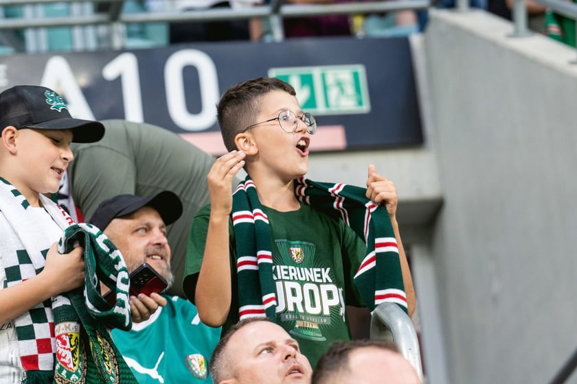 Kibice na meczu Śląska z Rygą / 1 sierpnia 2024 / Tarczyński Arena
