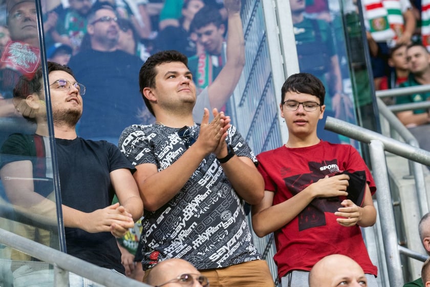 Kibice na meczu Śląska z Rygą / 1 sierpnia 2024 / Tarczyński Arena