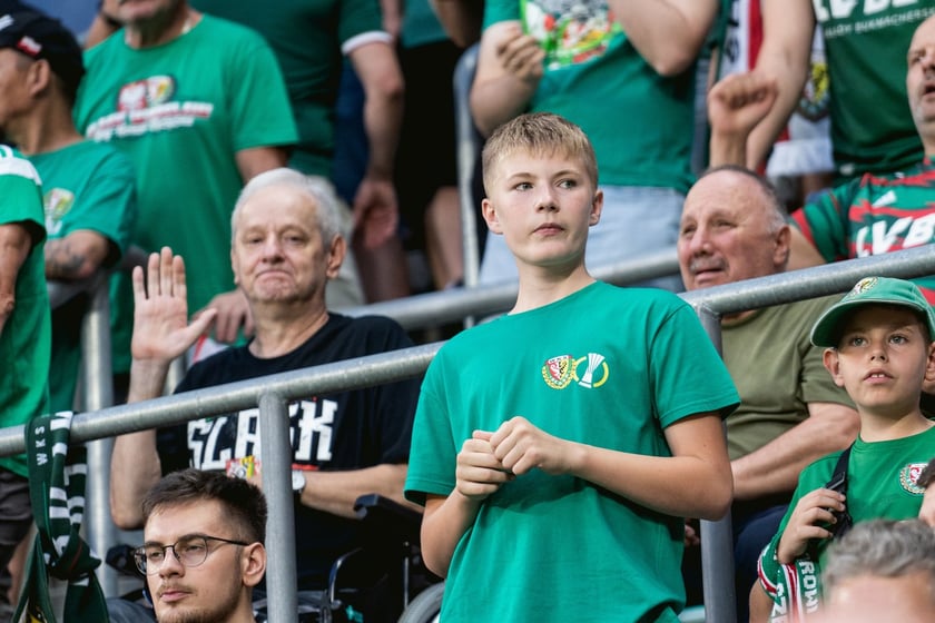 Kibice na meczu Śląska z Rygą / 1 sierpnia 2024 / Tarczyński Arena