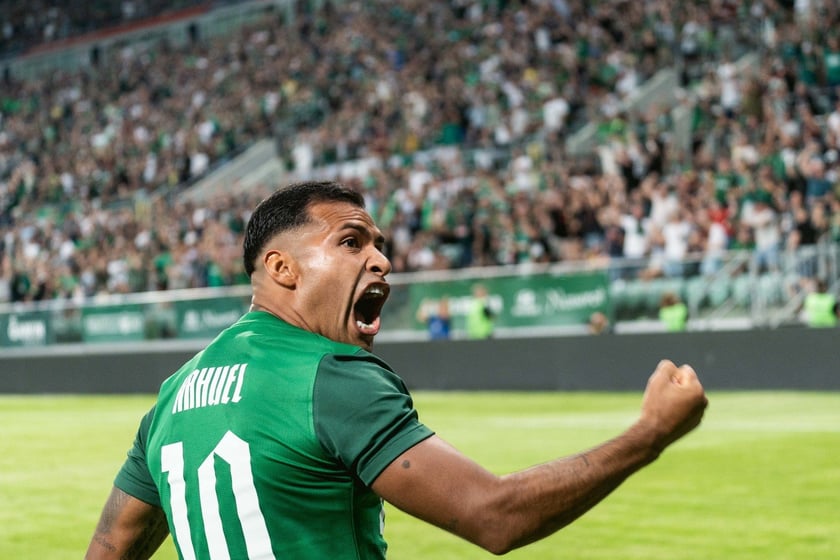 Matias Nahuel / WKS Śląsk vs. Riga FC / 1 sierpnia 2024 / Tarczyński Arena