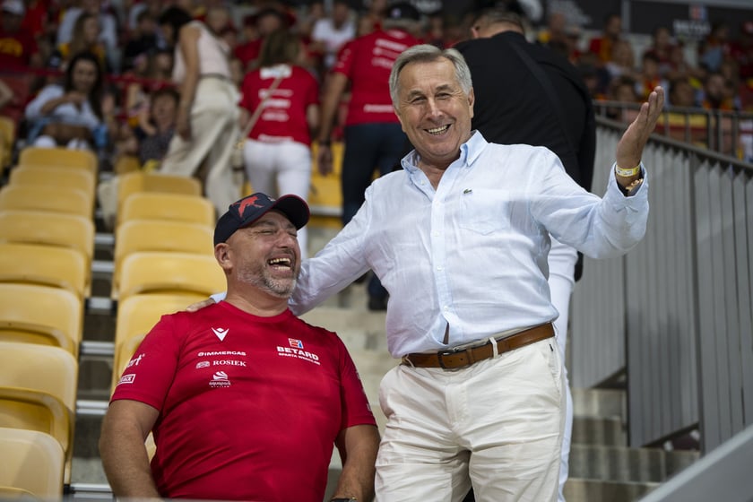 Kibice podczas meczu Betard Sparta Wrocław - GKM Grudziądz na Stadionie Olimpijskim