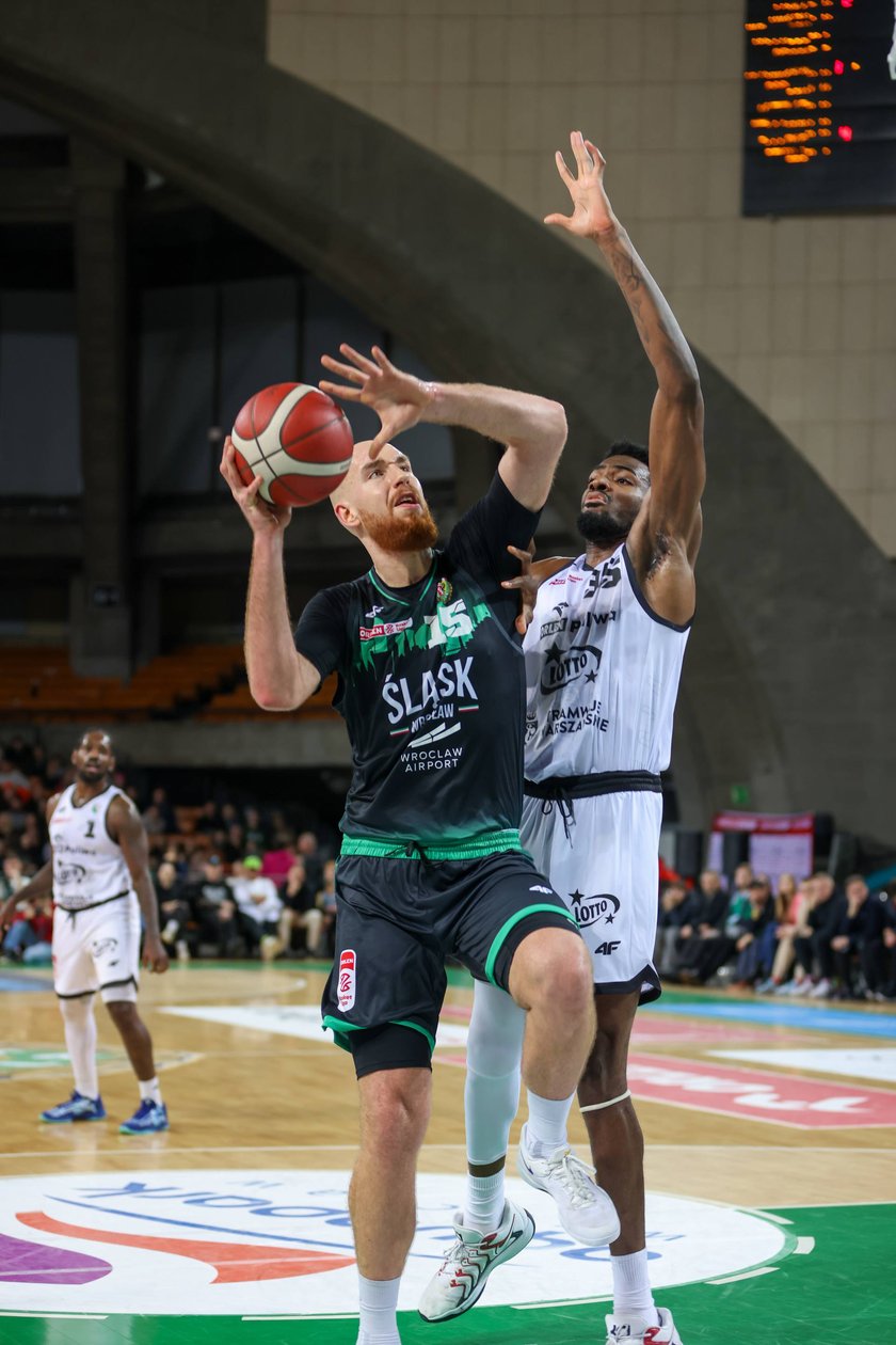 Meczu koszykówki w Hali Stulecia: Śląsk Wrocław - Legia Warszawa