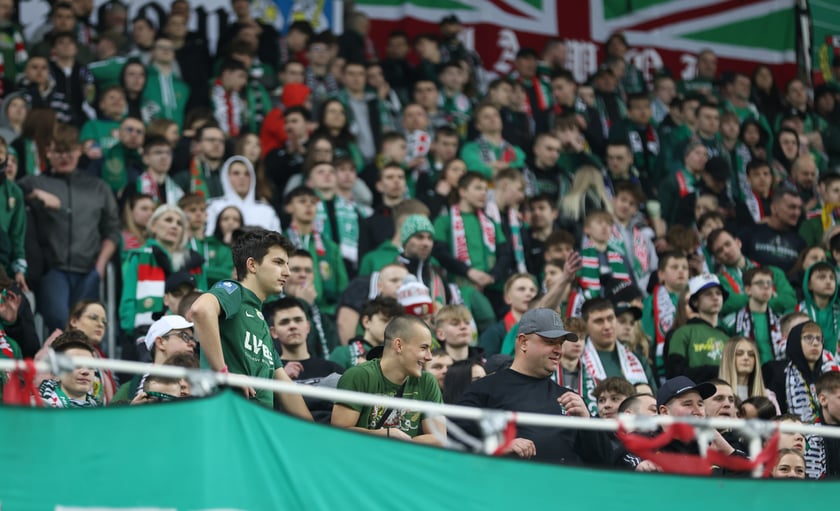 Mecz Śląska z Pogonią 7.03.2025, zdjęcia kibic&oacute;w.