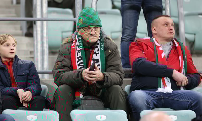 Mecz Śląska z Pogonią 7.03.2025, zdjęcia kibic&oacute;w.