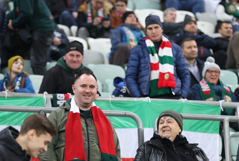 Mecz Śląska z Pogonią 7.03.2025, zdjęcia kibic&oacute;w.