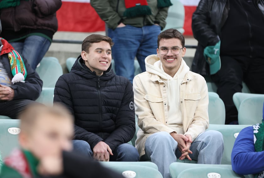 Mecz Śląska z Pogonią 7.03.2025, zdjęcia kibic&oacute;w.