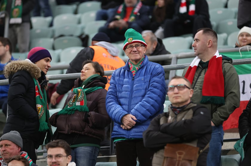 Mecz Śląska z Pogonią 7.03.2025, zdjęcia kibic&oacute;w.