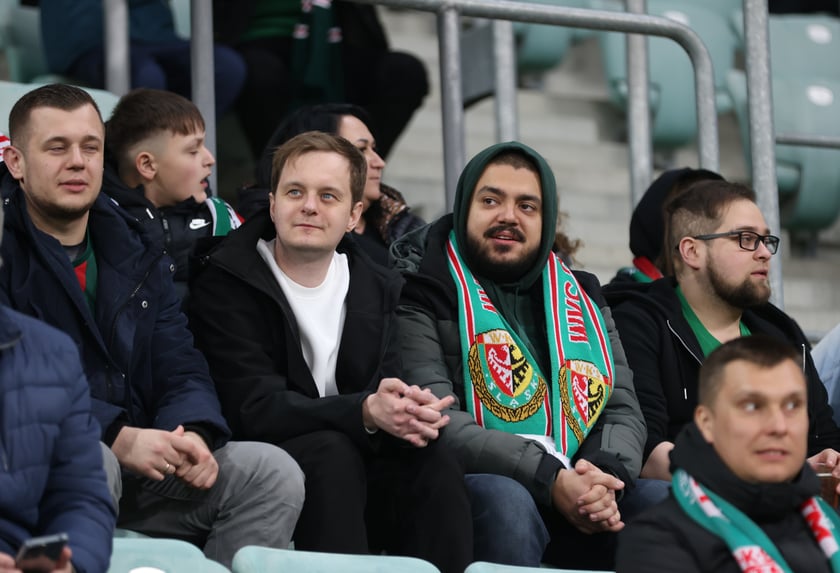 Mecz Śląska z Pogonią 7.03.2025, zdjęcia kibic&oacute;w.