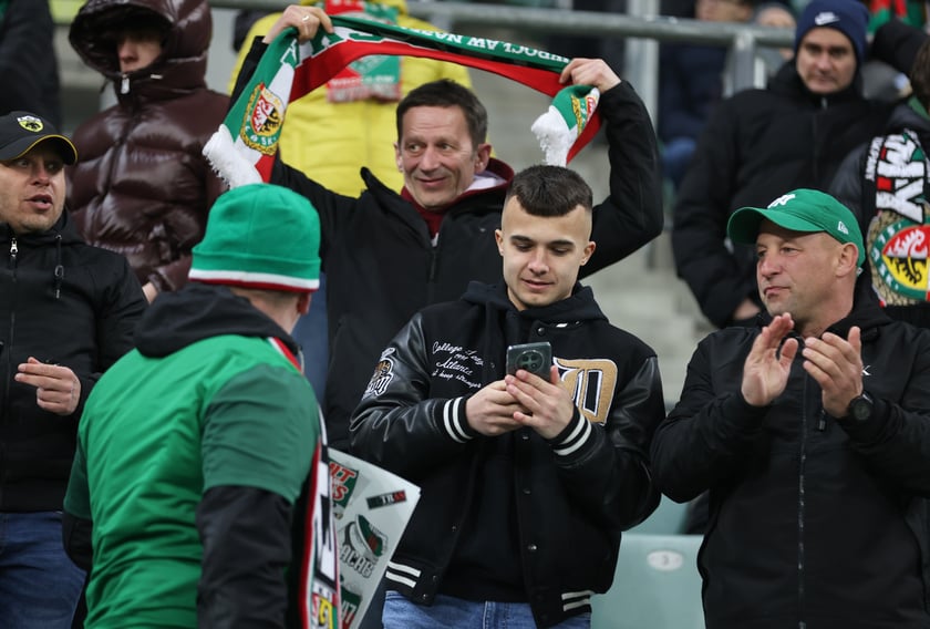 Mecz Śląska z Pogonią 7.03.2025, zdjęcia kibic&oacute;w.
