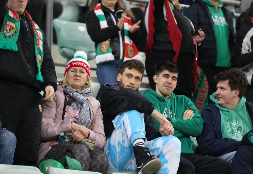 Mecz Śląska z Pogonią 7.03.2025, zdjęcia kibic&oacute;w.