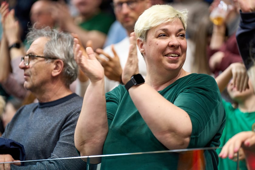 Śląsk Wrocław wygrał z Zastalem w Orbicie. Zdjęcia kibic&oacute;w