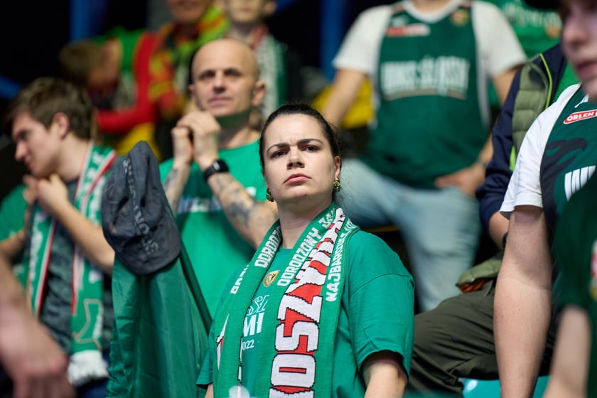 Śląsk Wrocław wygrał z Zastalem w Orbicie. Zdjęcia kibic&oacute;w