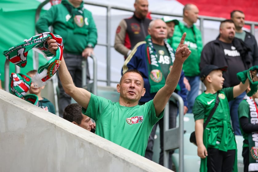 Na zdjęciach mecz Śląska Wrocław z GKS Katowice na Tarczyński Arenie w sobotę 19 kwietnia