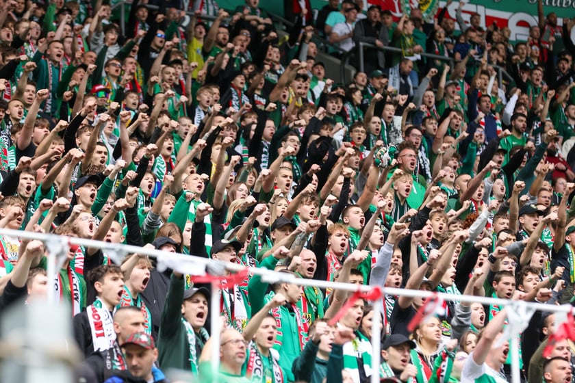 Na zdjęciach mecz Śląska Wrocław z GKS Katowice na Tarczyński Arenie w sobotę 19 kwietnia