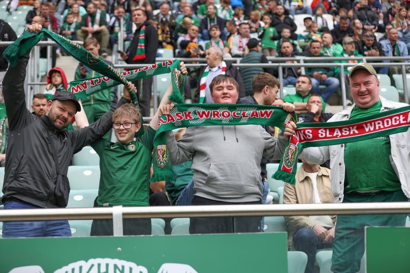 Na zdjęciach mecz Śląska Wrocław z GKS Katowice na Tarczyński Arenie w sobotę 19 kwietnia