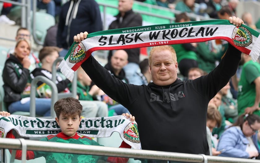 Na zdjęciach mecz Śląska Wrocław z GKS Katowice na Tarczyński Arenie w sobotę 19 kwietnia