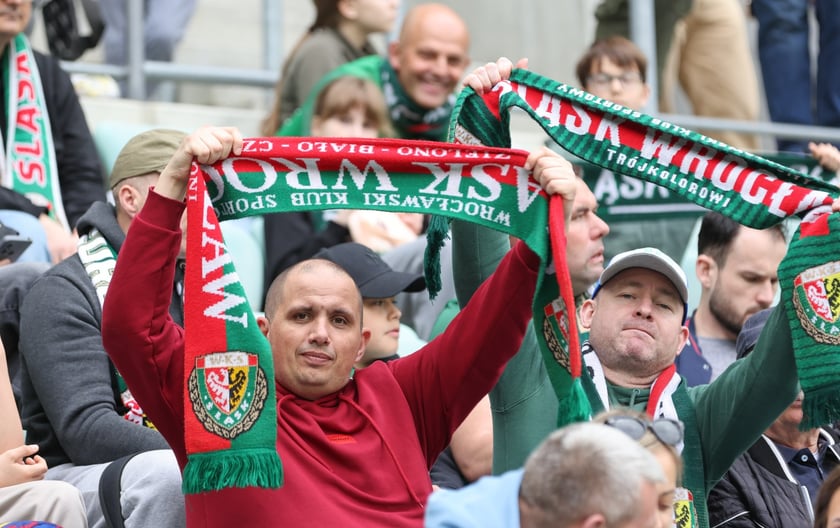 Na zdjęciach mecz Śląska Wrocław z GKS Katowice na Tarczyński Arenie w sobotę 19 kwietnia