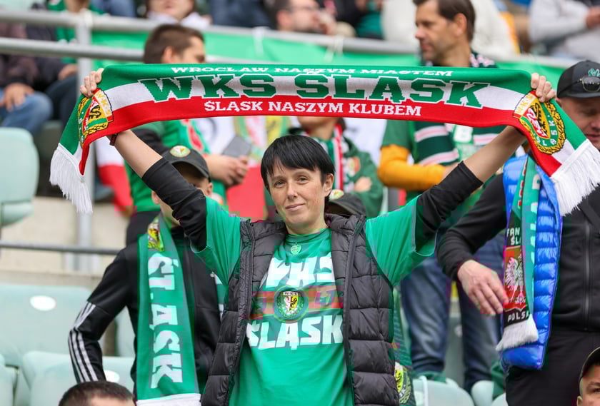 Na zdjęciach mecz Śląska Wrocław z GKS Katowice na Tarczyński Arenie w sobotę 19 kwietnia