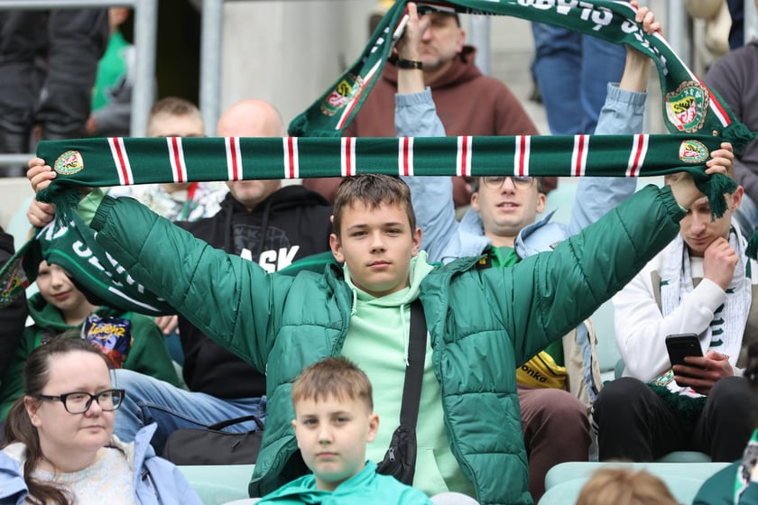 Na zdjęciach mecz Śląska Wrocław z GKS Katowice na Tarczyński Arenie w sobotę 19 kwietnia