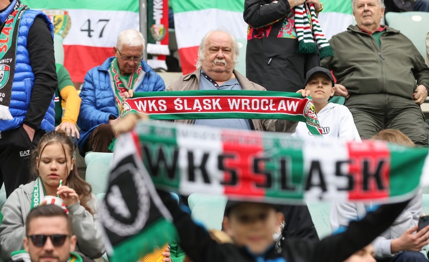 Na zdjęciach mecz Śląska Wrocław z GKS Katowice na Tarczyński Arenie w sobotę 19 kwietnia