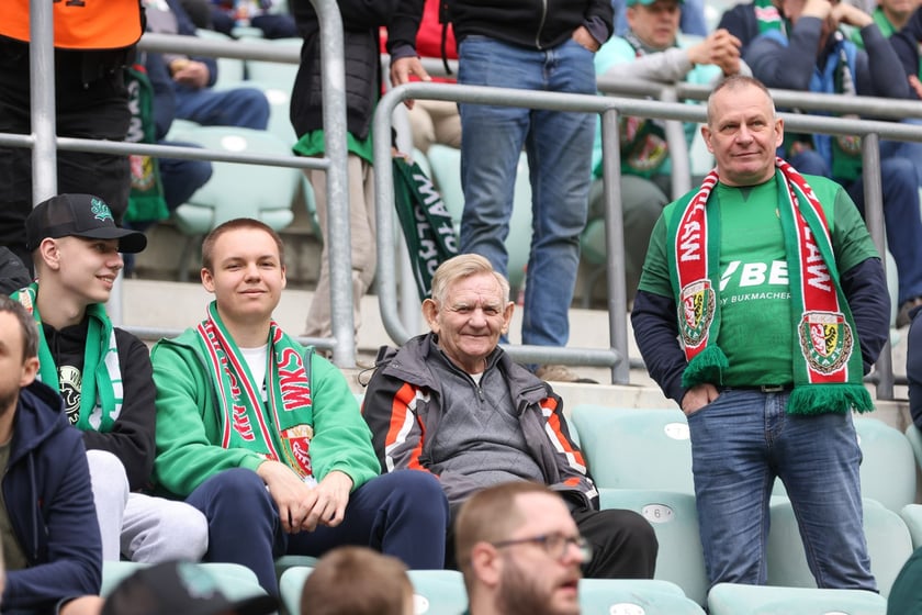 Na zdjęciach mecz Śląska Wrocław z GKS Katowice na Tarczyński Arenie w sobotę 19 kwietnia