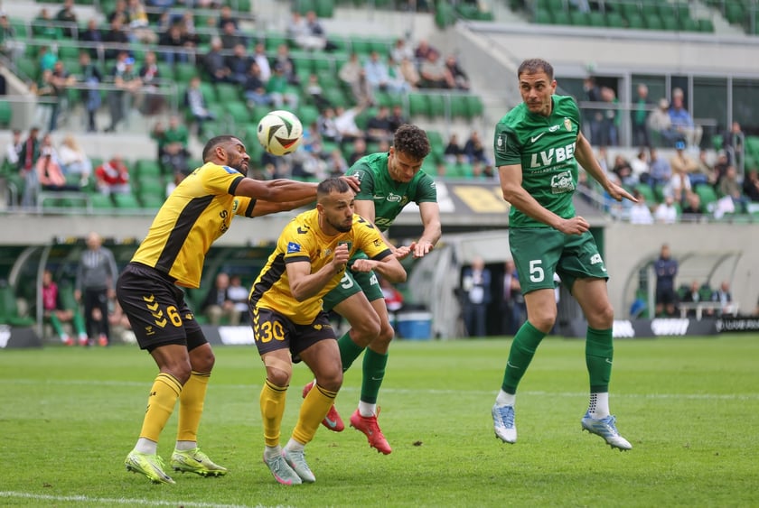 Na zdjęciach mecz Śląska Wrocław z GKS Katowice na Tarczyński Arenie w sobotę 19 kwietnia