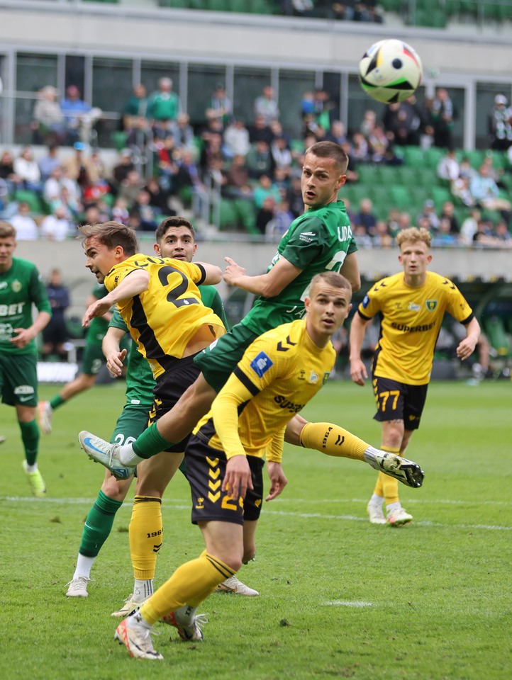 Na zdjęciach mecz Śląska Wrocław z GKS Katowice na Tarczyński Arenie w sobotę 19 kwietnia